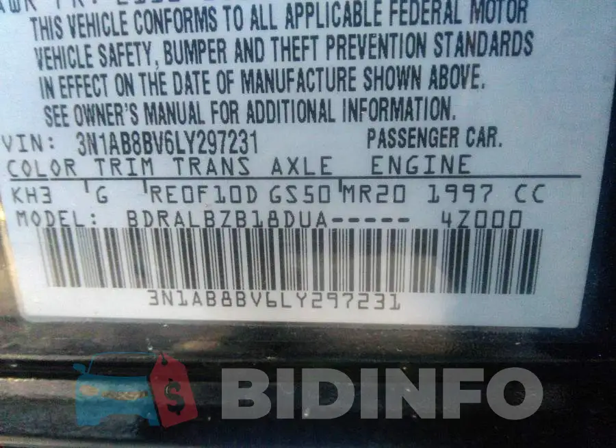 3N1AB8BV6LY297231 Photo# 9