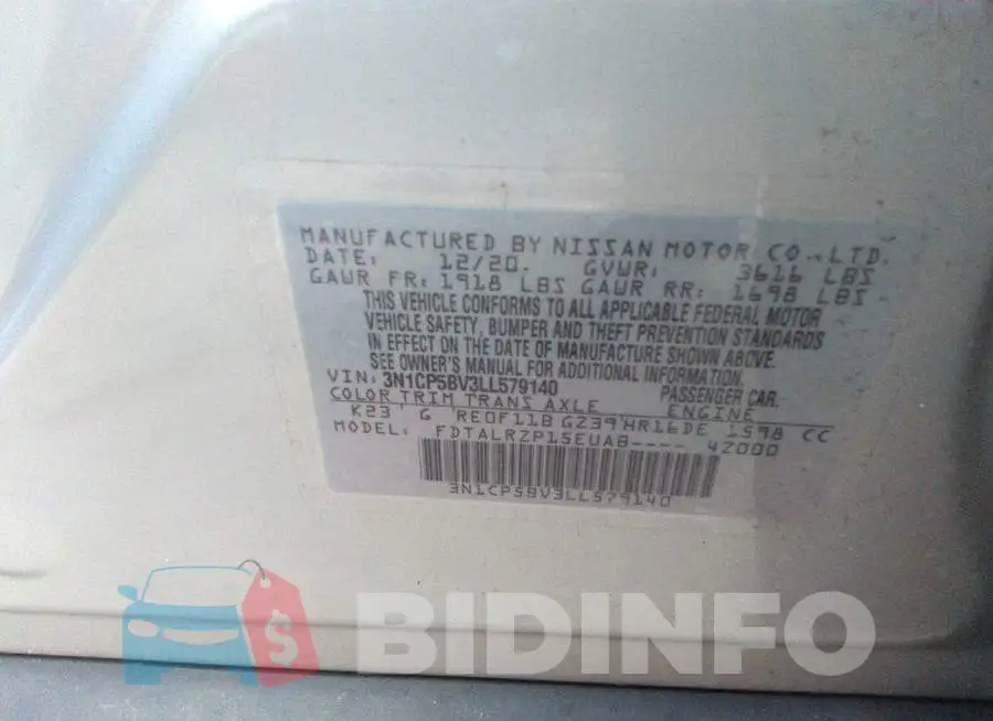 3N1CP5BV3LL579140 Photo# 9