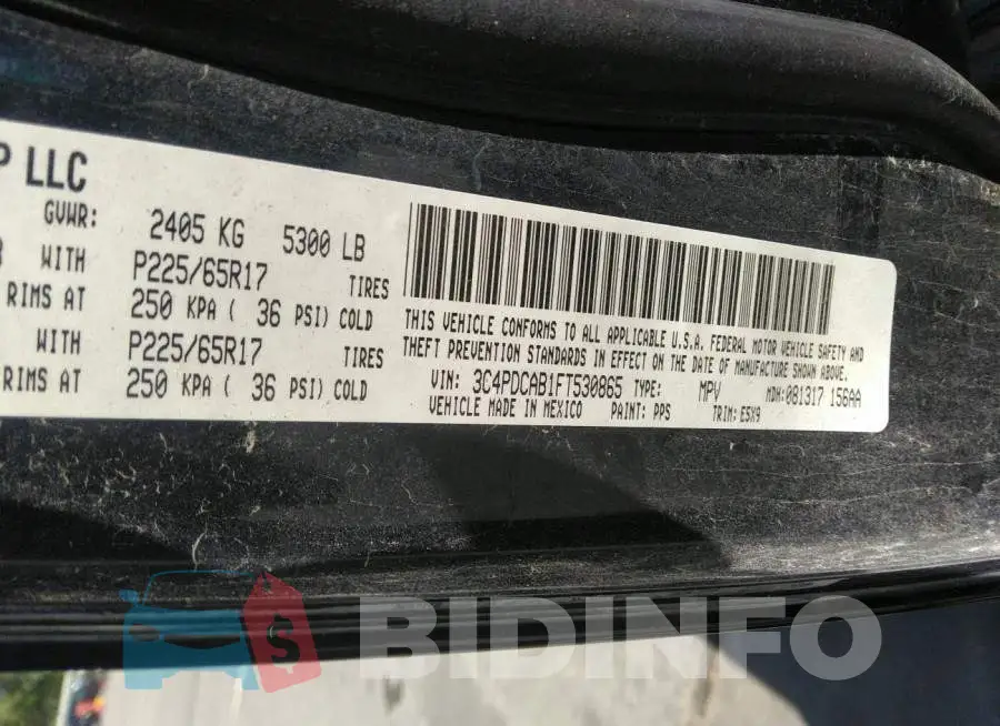 3C4PDCAB1FT530865 Photo# 9