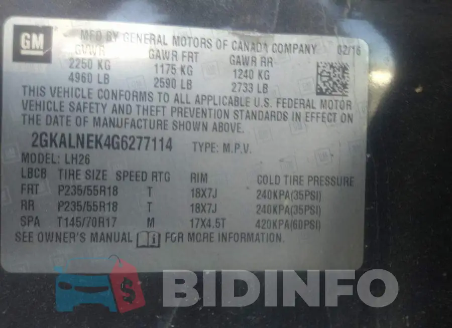 2GKALNEK4G6277114 Photo# 9