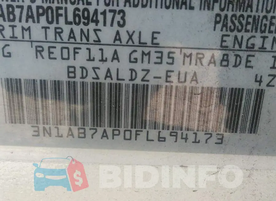 3N1AB7AP0FL694173 Photo# 9