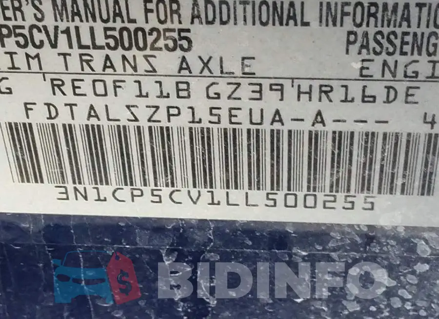 3N1CP5CV1LL500255 Photo# 9