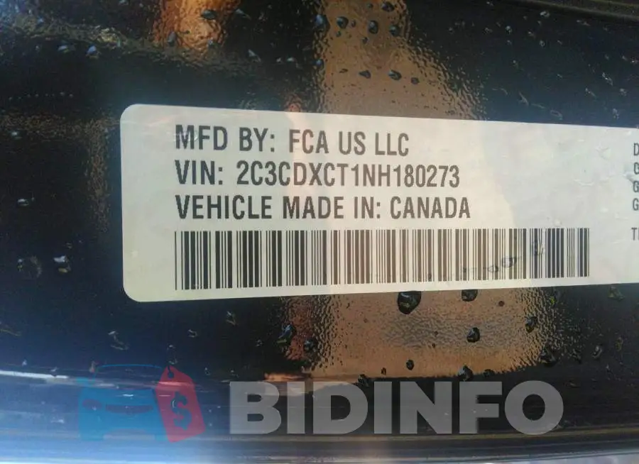 2C3CDXCT1NH180273 Photo# 9