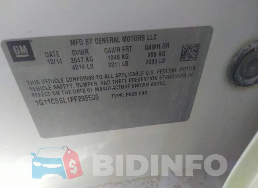 1G11C5SL1FF235599 Photo# 9