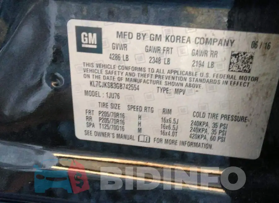 KL7CJKSB3GB742554 Photo# 9