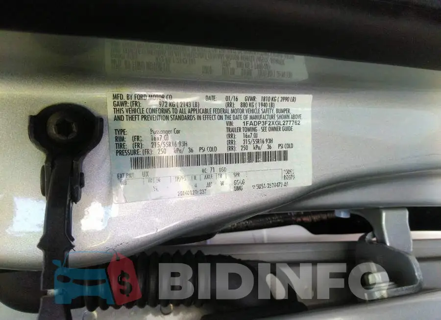 1FADP3F2XGL277762 Photo# 9