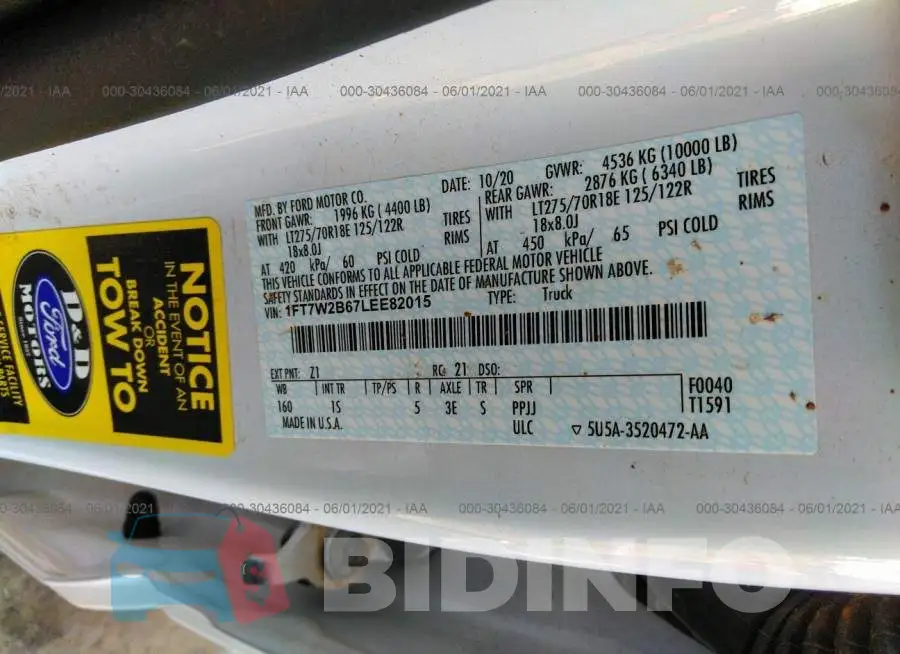 1FT7W2B67LEE82015 Photo# 9