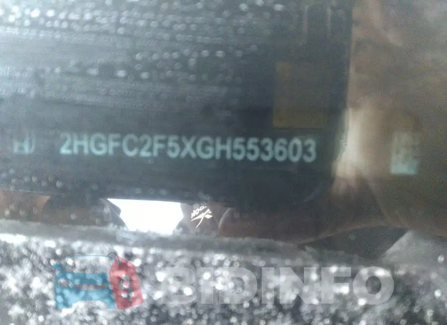 2HGFC2F5XGH553603 Photo# 9