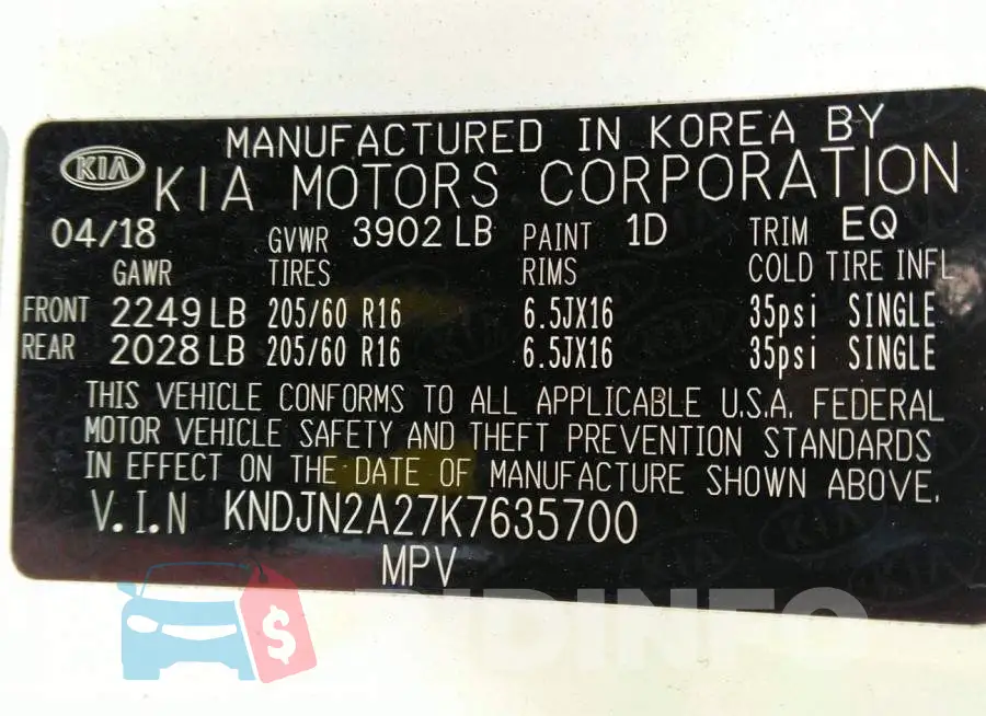 KNDJN2A27K7635700 Photo# 9
