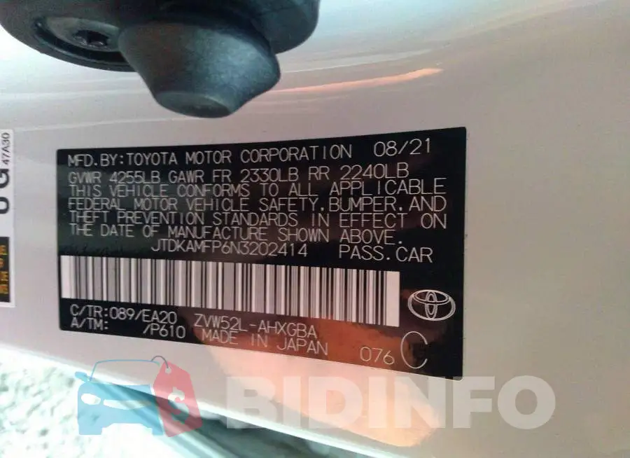 JTDKAMFP6N3202414 Photo# 9
