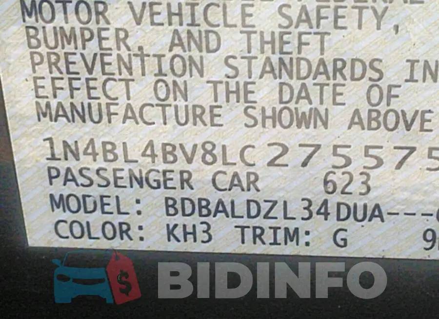 1N4BL4BV8LC275575 Photo# 9
