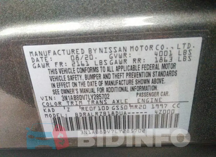 3N1AB8DV7LY285702 Photo# 9