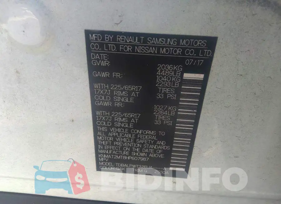 KNMAT2MT8HP607987 Photo# 9