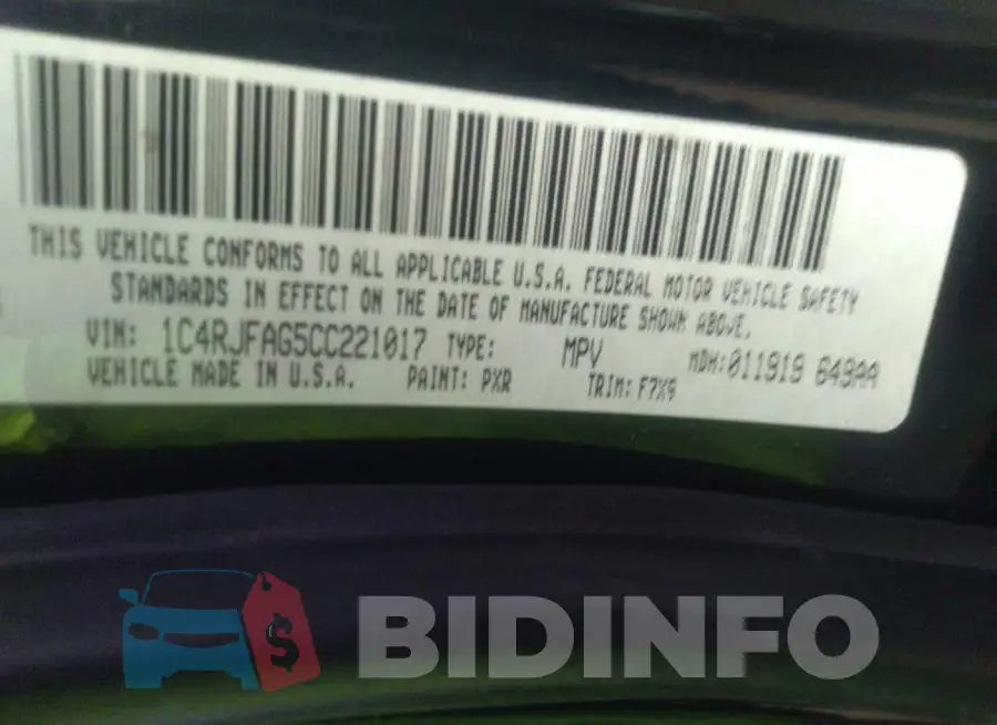 1C4RJFAG5CC221017 Photo# 9