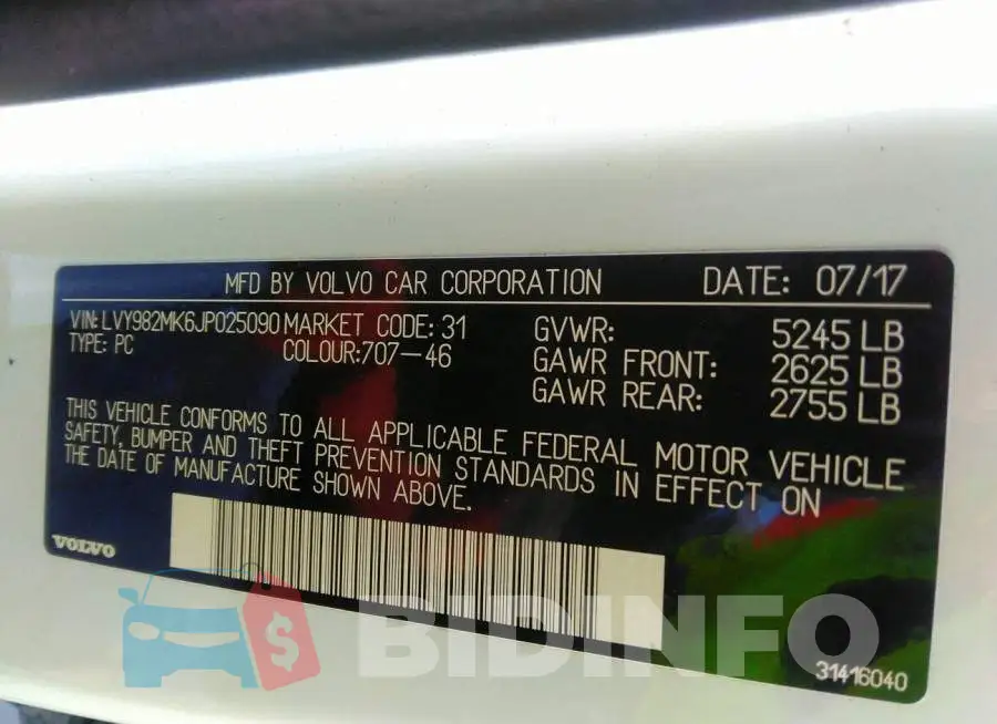 LVY982MK6JP025090 Photo# 9