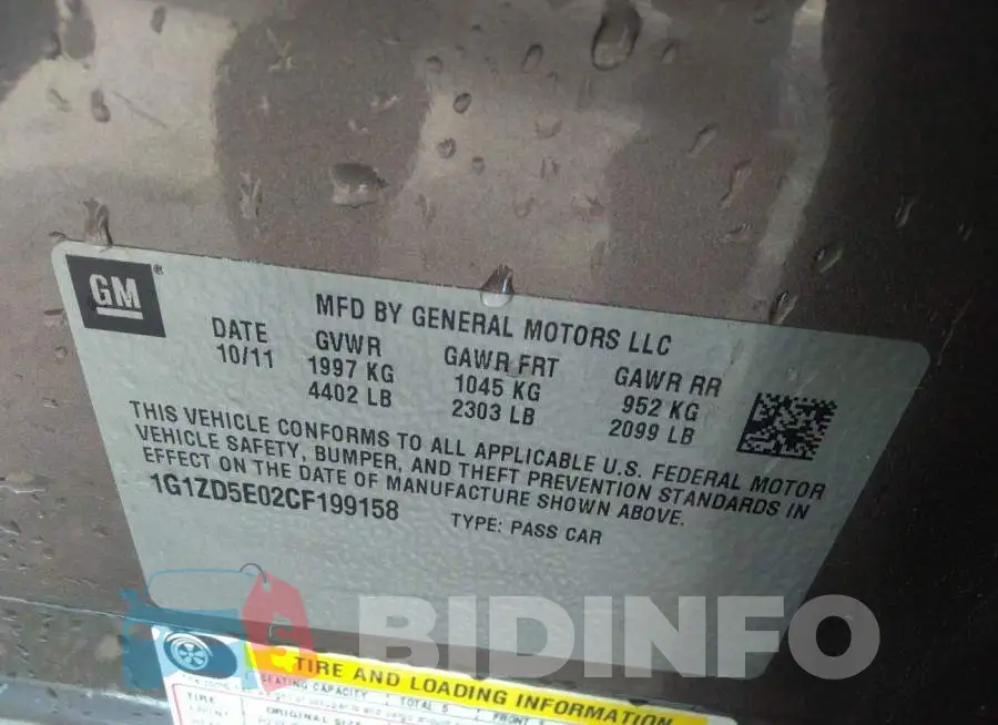 1G1ZD5E02CF199158 Photo# 9