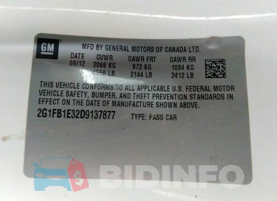 2G1FB1E32D9137877 Photo# 9