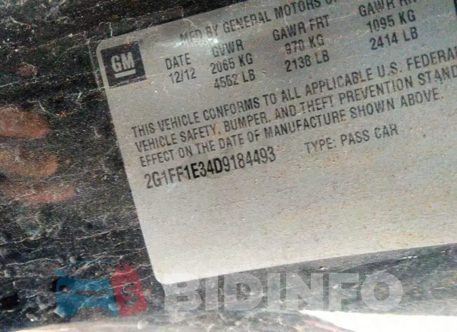 2G1FF1E34D9184493 Photo# 9