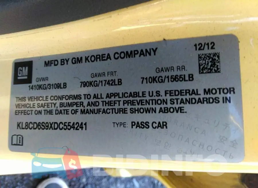 KL8CD6S9XDC554241 Photo# 9
