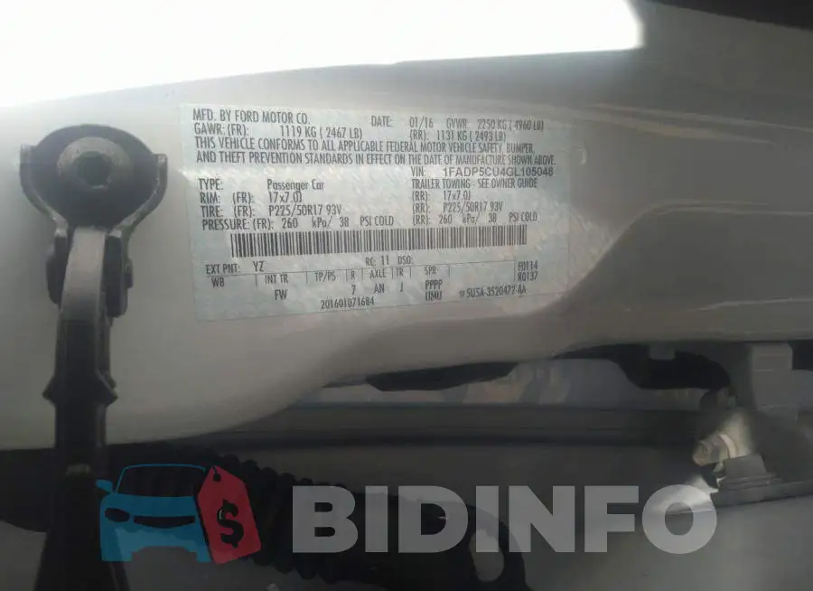1FADP5CU4GL105048 Photo# 9