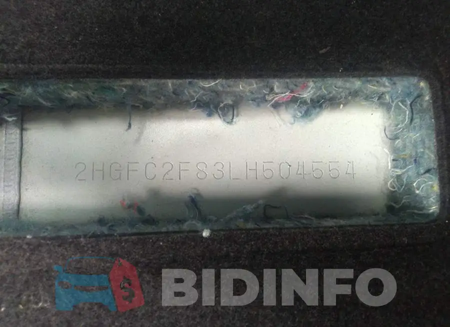 2HGFC2F83LH504554 Photo# 9