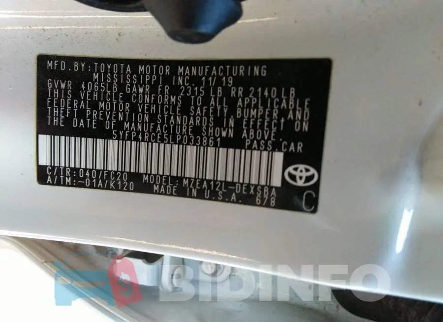 5YFP4RCE5LP033861 Photo# 9