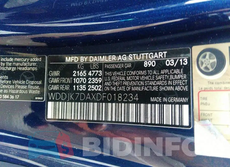 WDDJK7DAXDF018234 Photo# 9