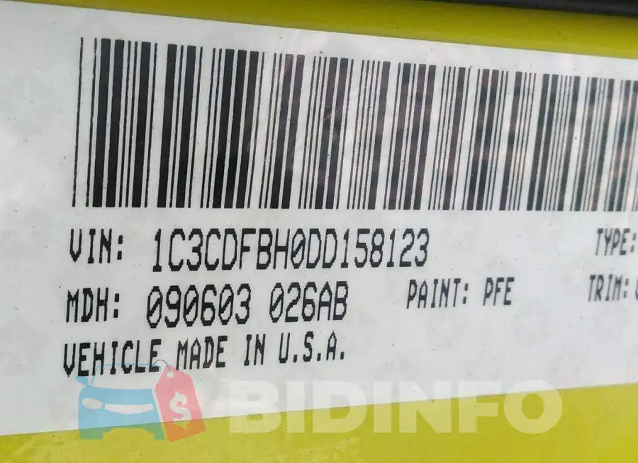 1C3CDFBH0DD158123 Photo# 9