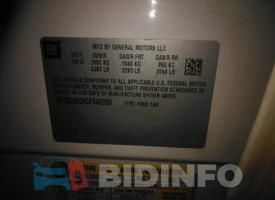 1G1ZC5E08CF342939 Photo# 9