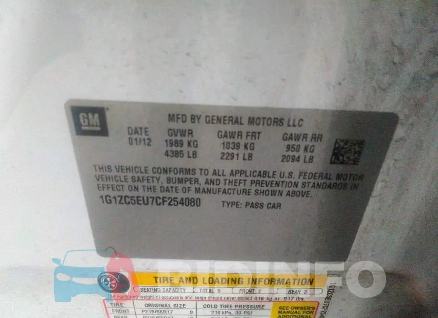 1G1ZC5EU7CF254080 Photo# 9