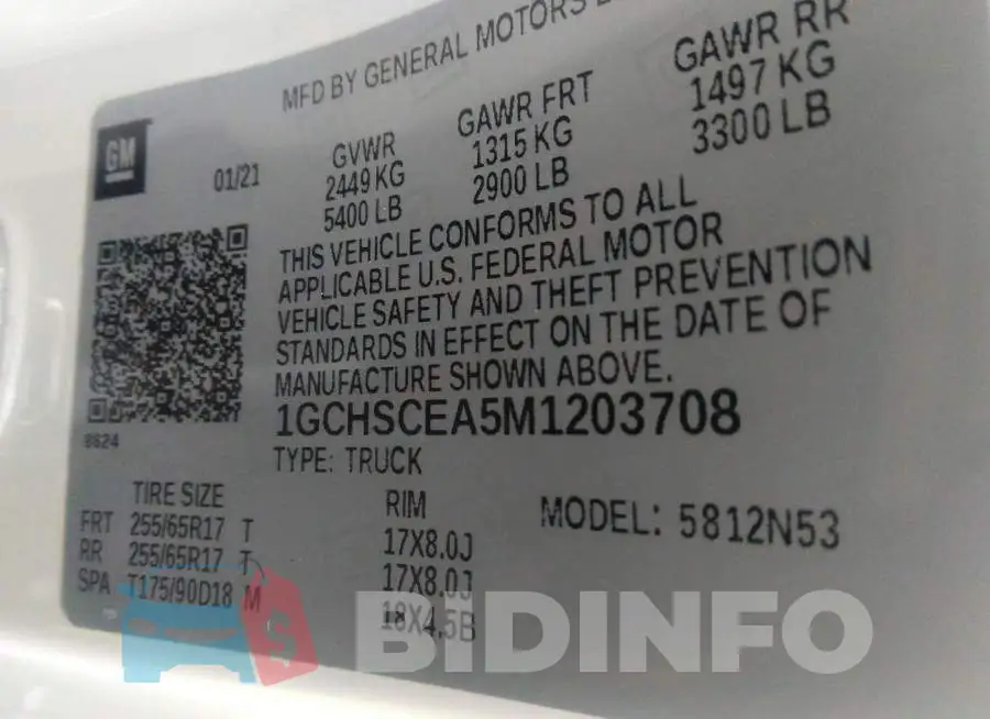 1GCHSCEA5M1203708 Photo# 9