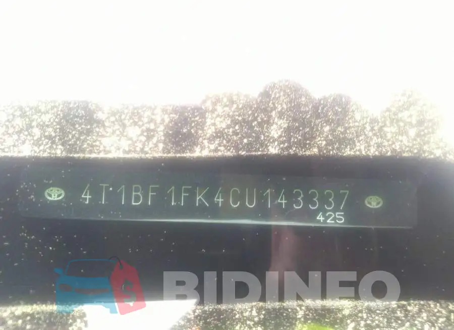 4T1BF1FK4CU143337 Photo# 9