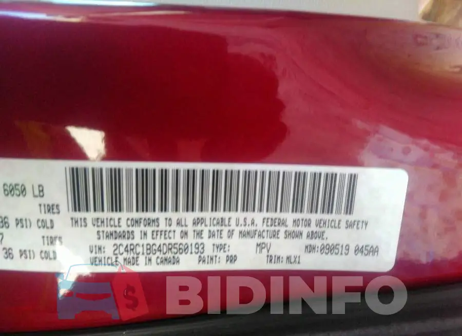 2C4RC1BG4DR560193 Photo# 9