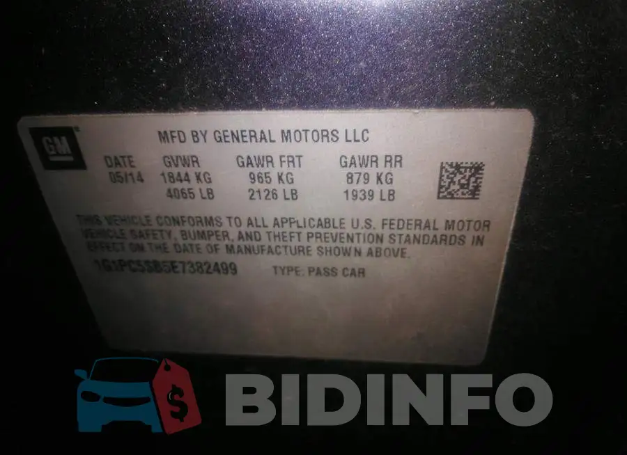 1G1PC5SB5E7382499 Photo# 9