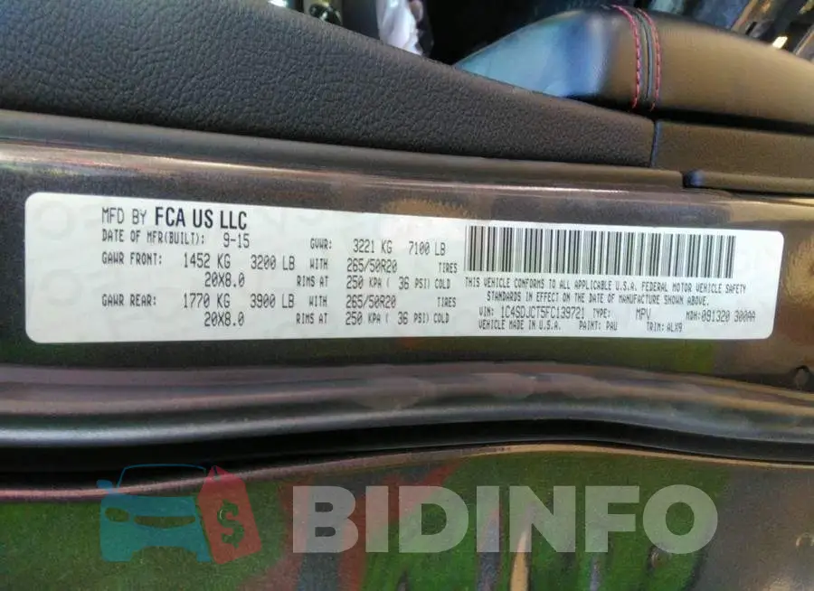1C4SDJCT5FC139721 Photo# 9