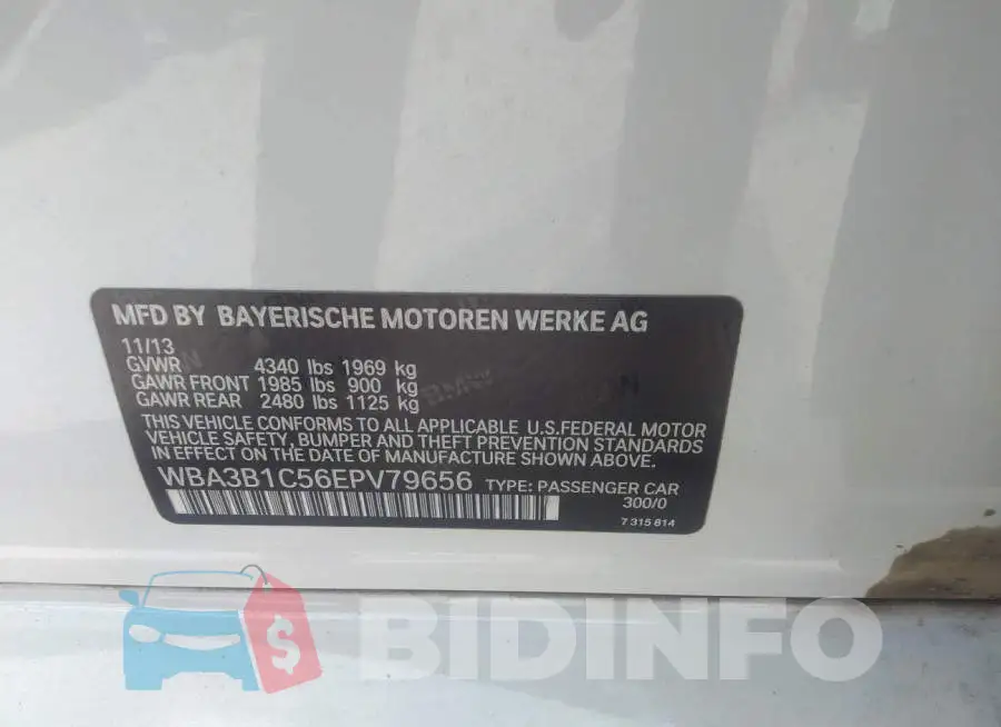 WBA3B1C56EPV79656 Photo# 9