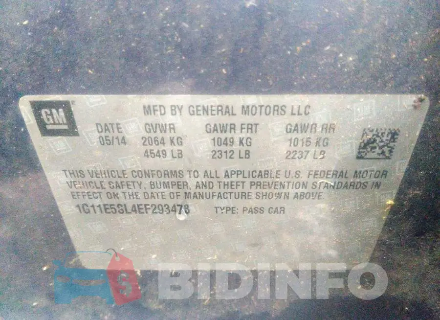 1G11E5SL4EF293473 Photo# 9