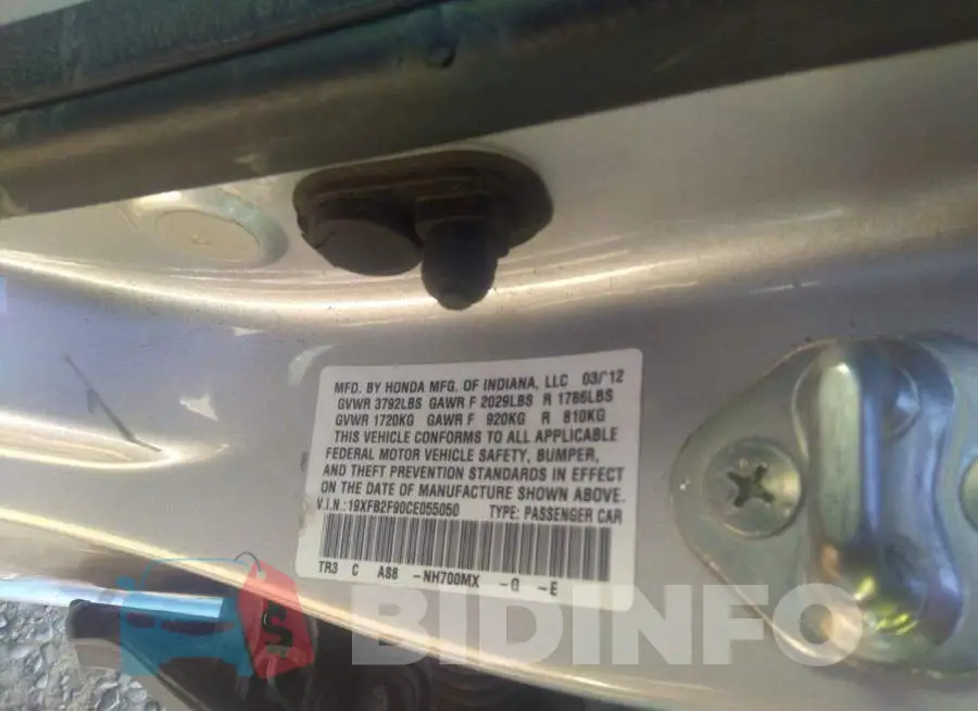 19XFB2F90CE055050 Photo# 9