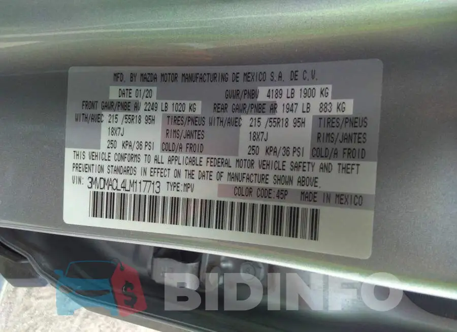 3MVDMACL4LM117713 Photo# 9