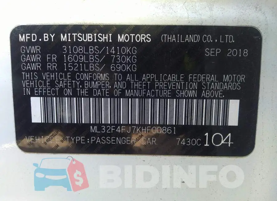 ML32F4FJ7KHF00861 Photo# 9