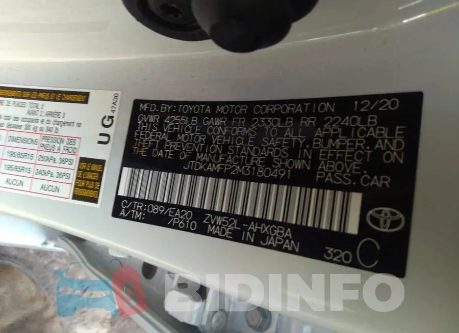 JTDKAMFP2M3180491 Photo# 9
