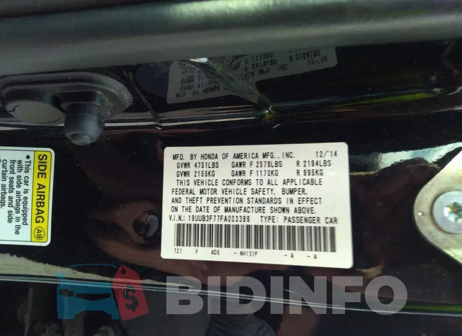 19UUB3F77FA003399 Photo# 9