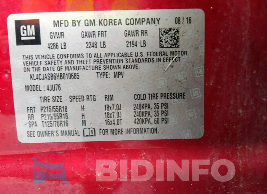 KL4CJASB6HB010685 Photo# 9