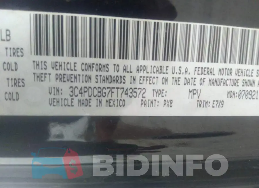 3C4PDCBG7FT743572 Photo# 9