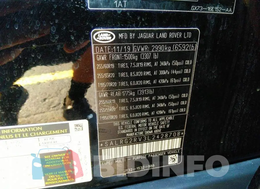 SALRG2RV3L2428708 Photo# 9