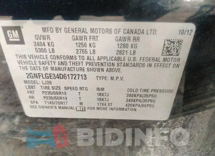2GNFLGE34D6172713 Photo# 9