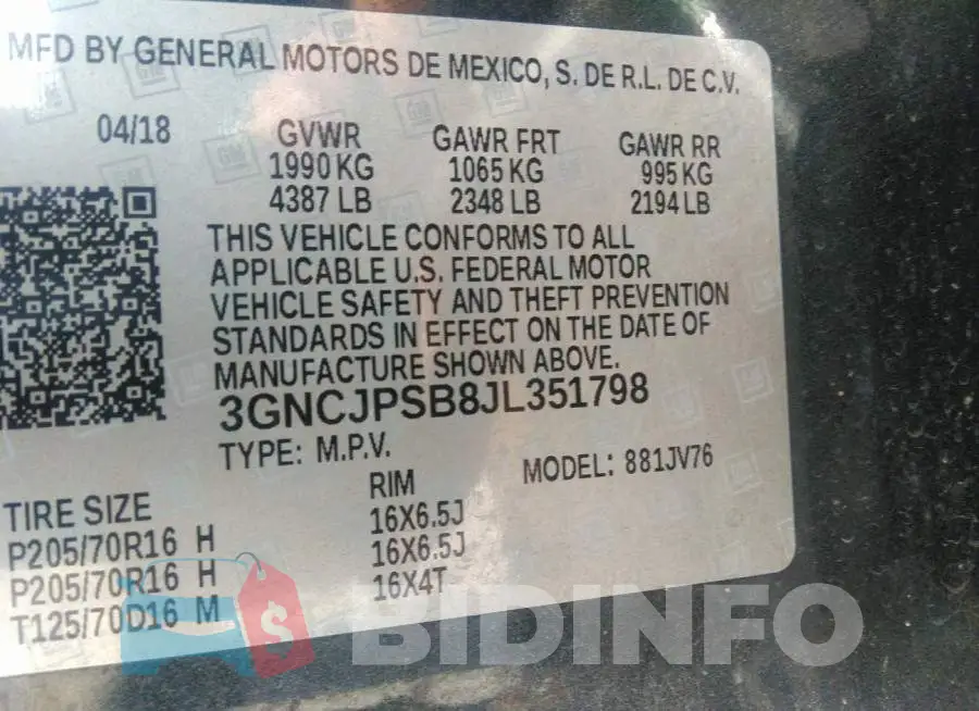 3GNCJPSB8JL351798 Photo# 9