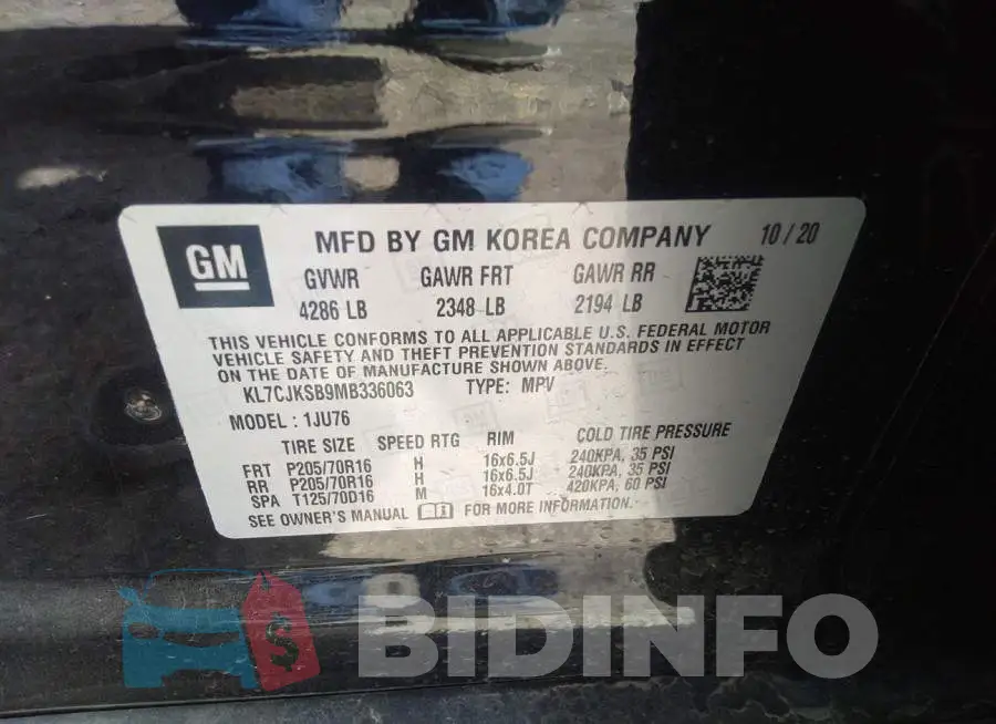 KL7CJKSB9MB336063 Photo# 9