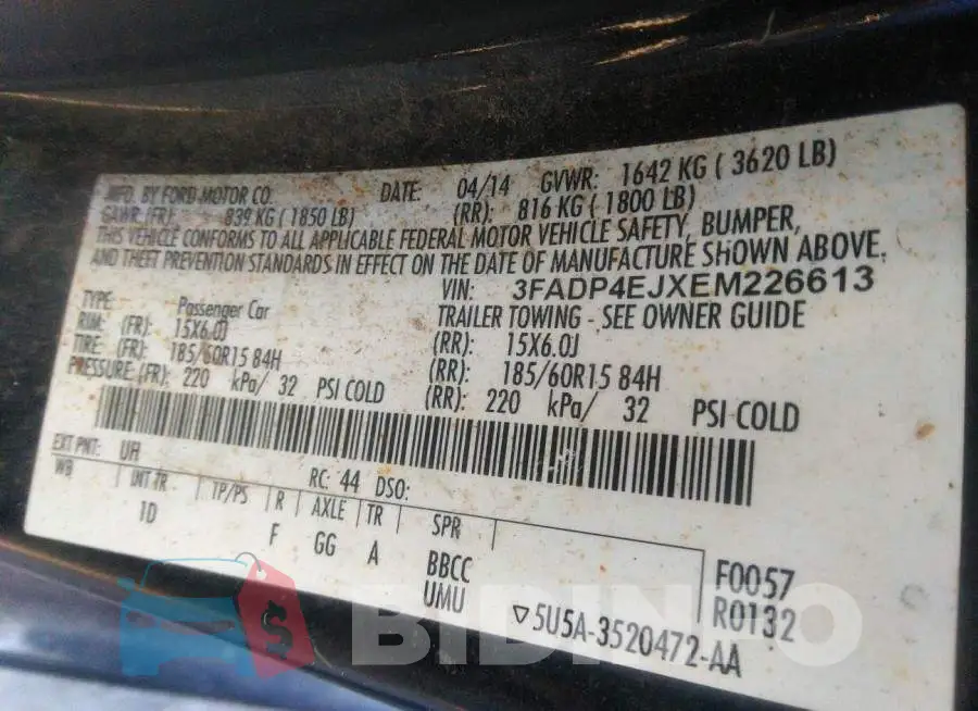 3FADP4EJXEM226613 Photo# 9