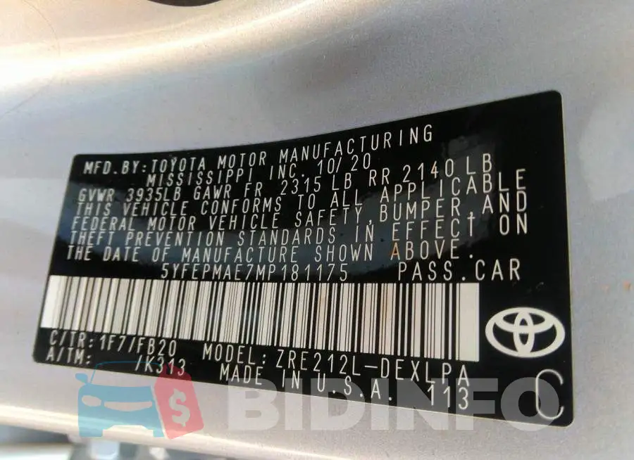 5YFEPMAE7MP181175 Photo# 9
